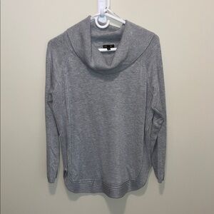 Gray Cowl Neck Sweater